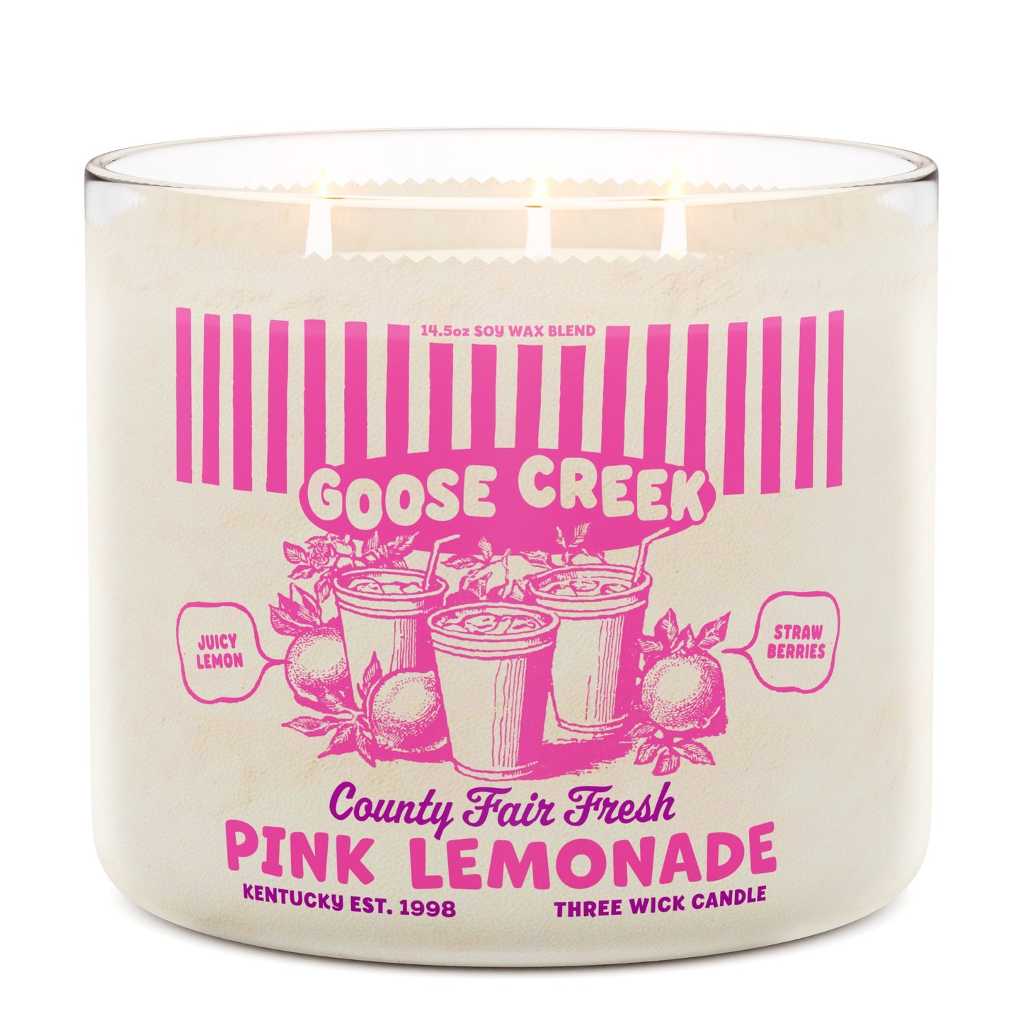 Pink Lemonade 3-Wick Candle